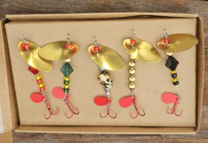 Gift box with Classic CFMB Lures with Gold blade, Plus a bonus lure - Image 2